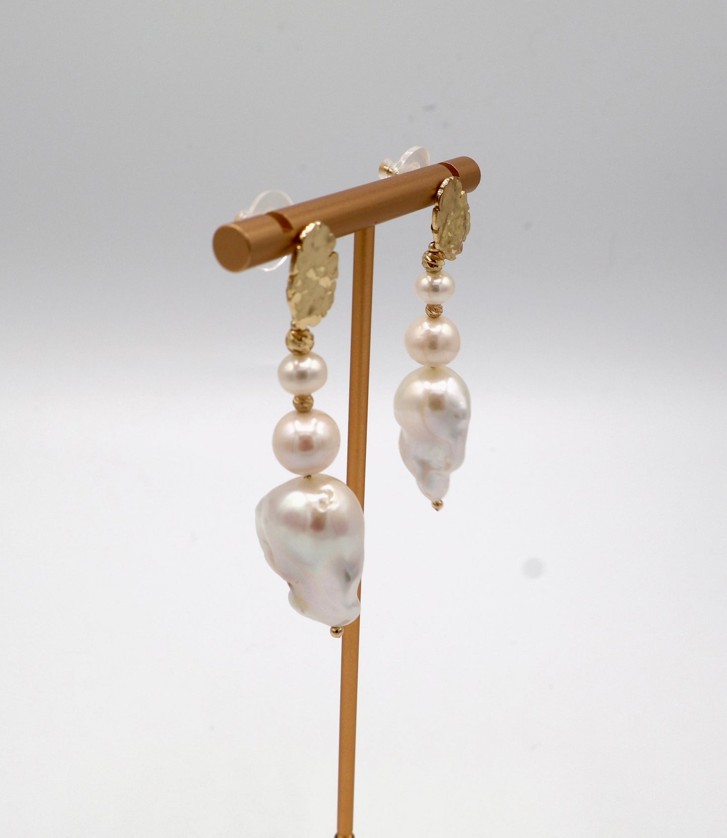 Cora Freshwater Baroque Pearl Earrings Large