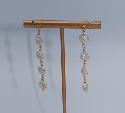 Aurora Keshi Pearl Baroque Dangle Earrings