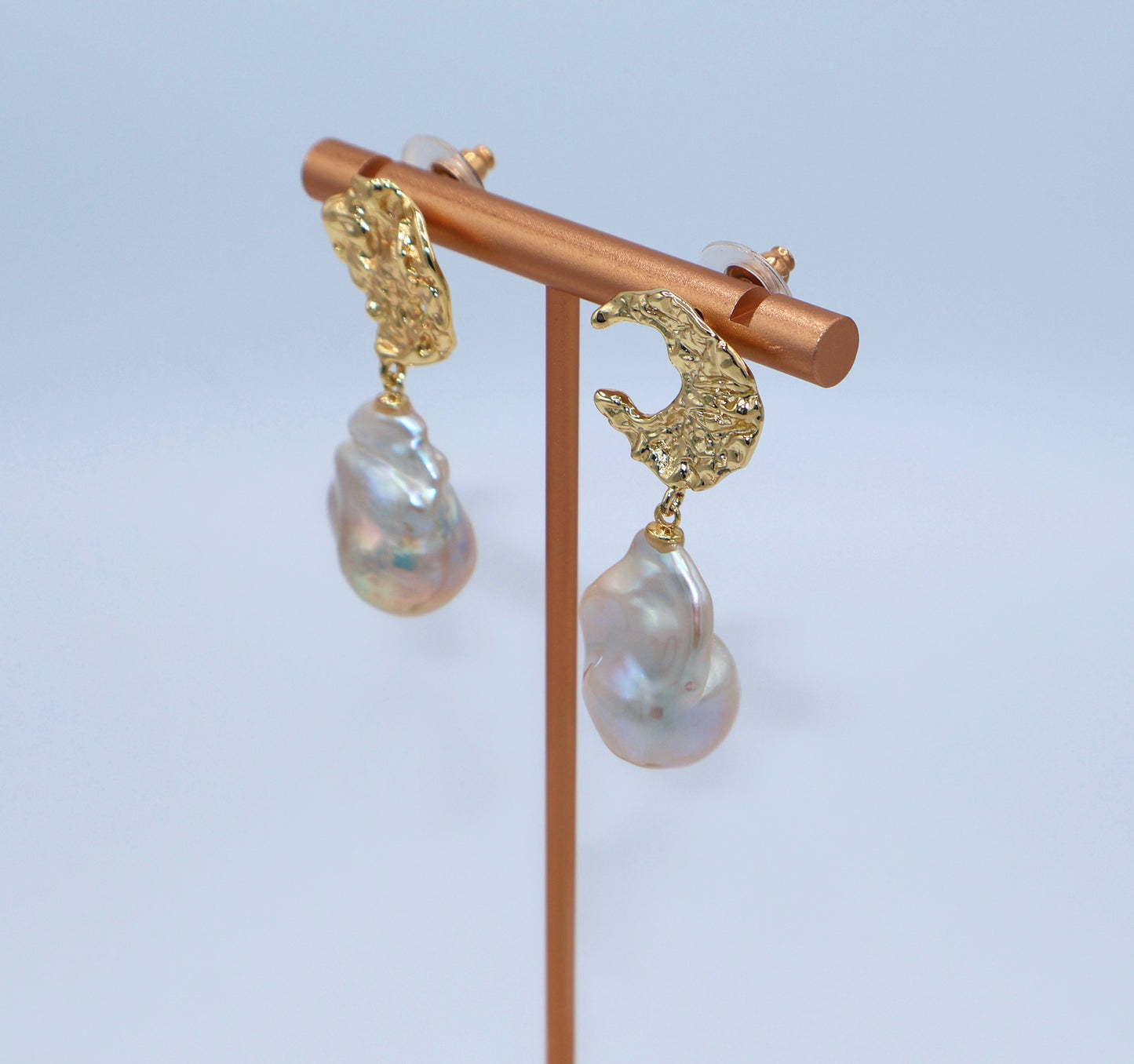 Selene Baroque Pearl Earrings Sun & Moon