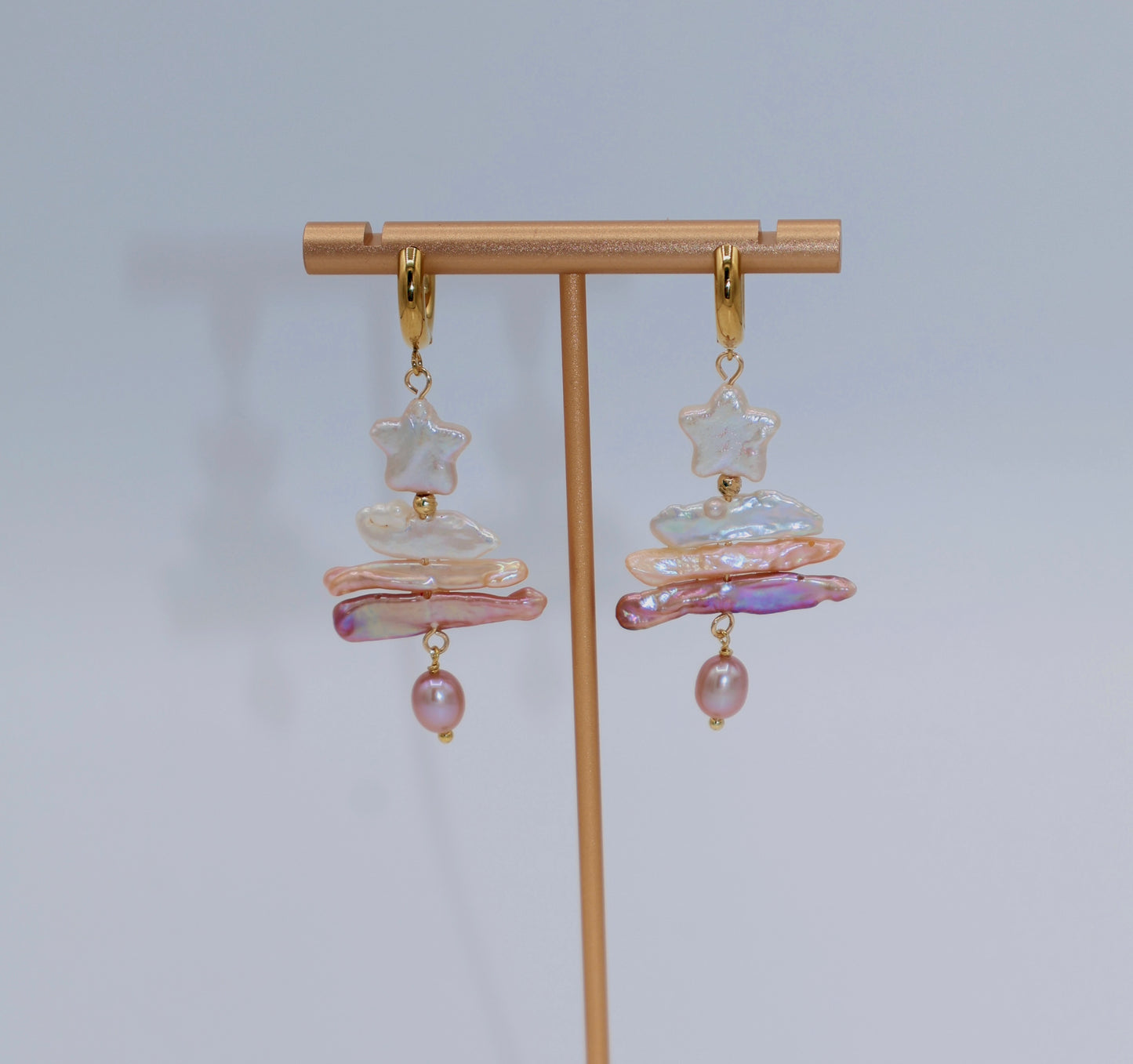 Calliope Baroque Star Pearl Earrings Gift