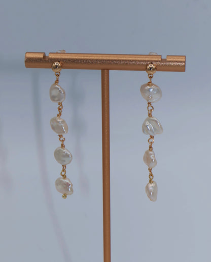 Aurora Keshi Pearl Baroque Dangle Earrings