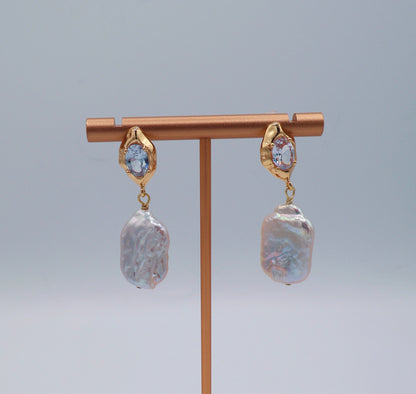 Lakshmi Freshwater Pearl Drop Earrings