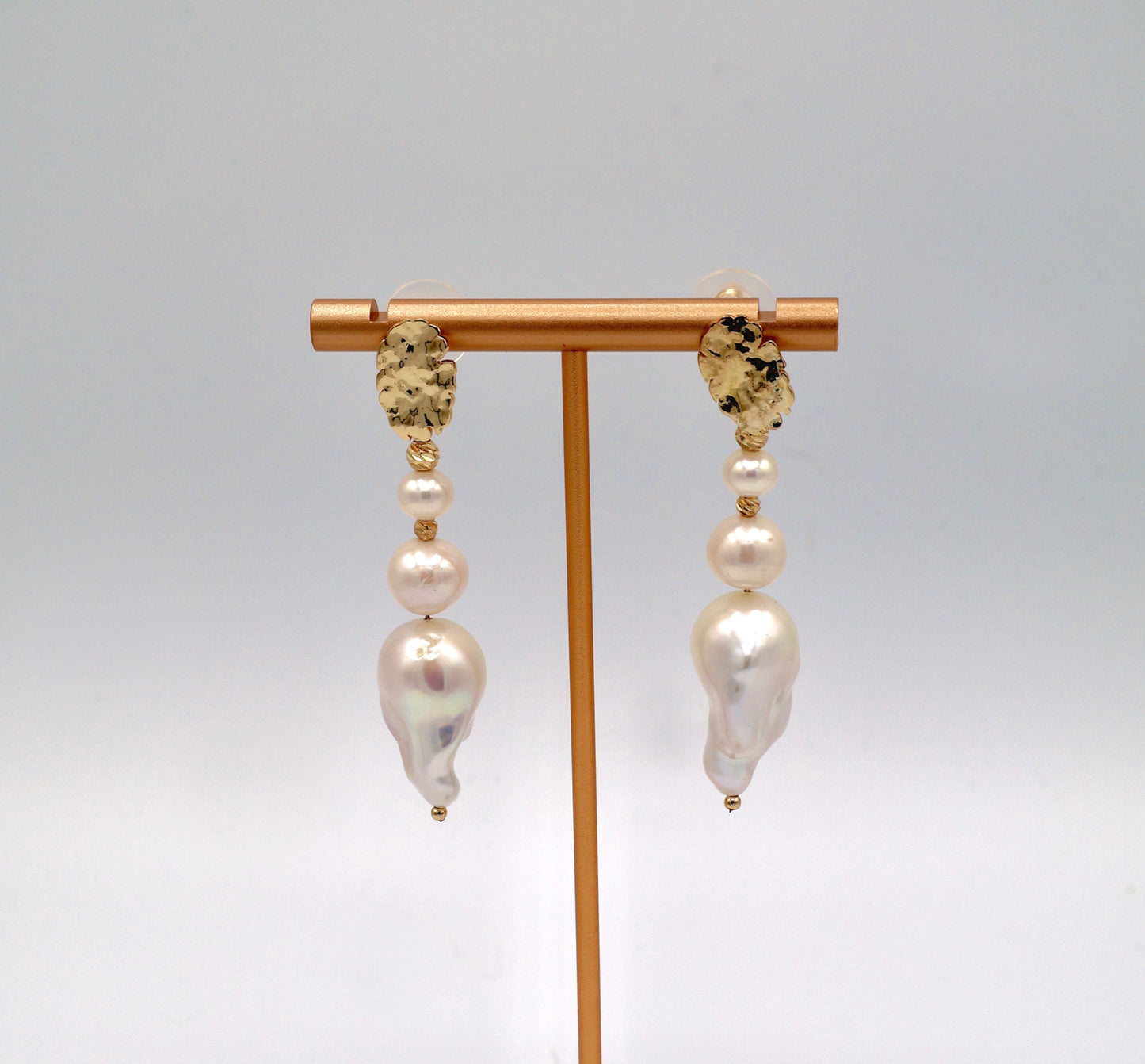 Cora Freshwater Baroque Pearl Earrings Large