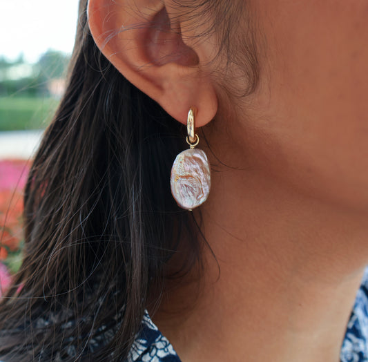 Saraswati Freshwater Baroque Pearl Earrings