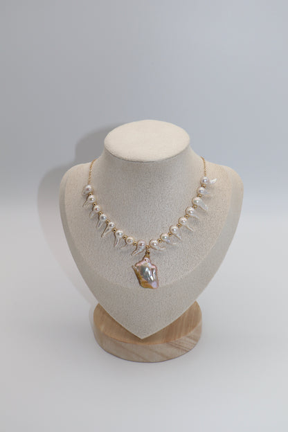 Shakti Baroque Tooth & Petal Pearl Necklace Gift